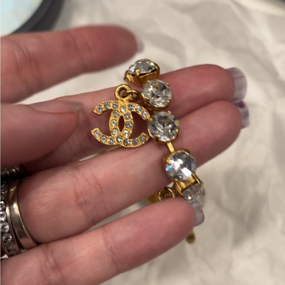 SOLD Chanel Barbie Rhinestone Bracelet - Picture 5 of 6